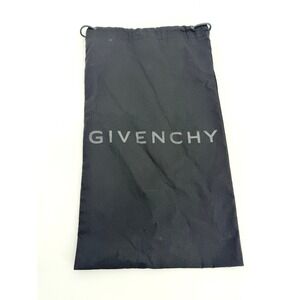 Givenchy Black Drawstring Dust Bag Logo Storage Pouch 8.5x15 Large Accessory